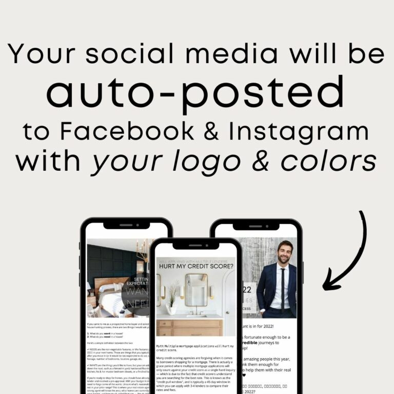Auto posting for realtors by Blink Marketing Agency