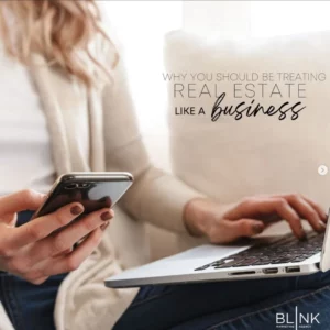 Blink Instagram - how to treat your real estate as a business