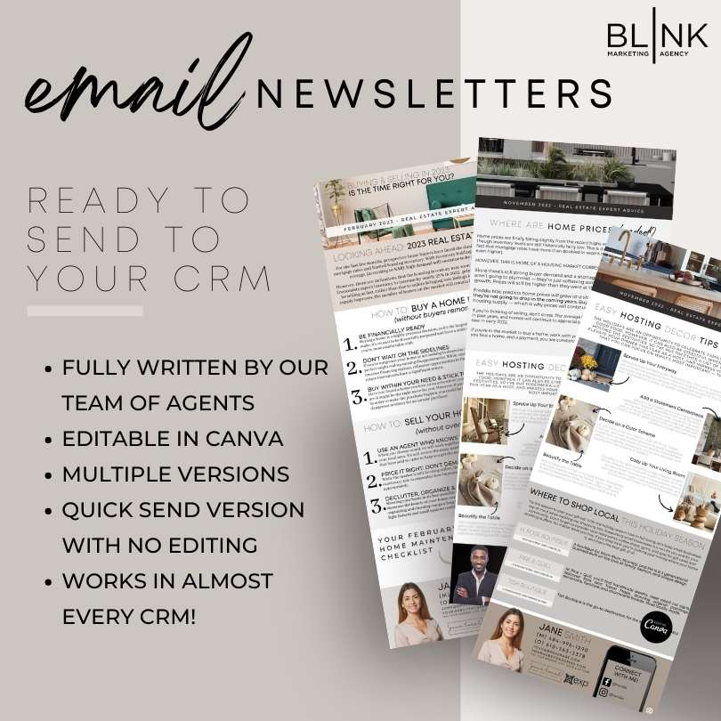 Blink Email Newsletters for realtors