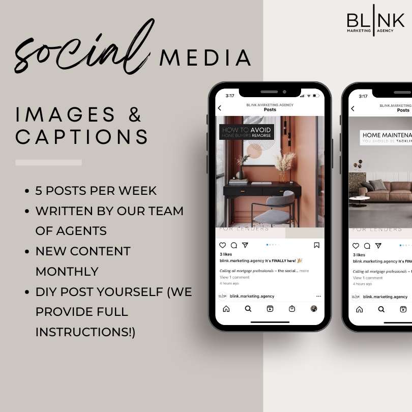 Blink social media for realtors