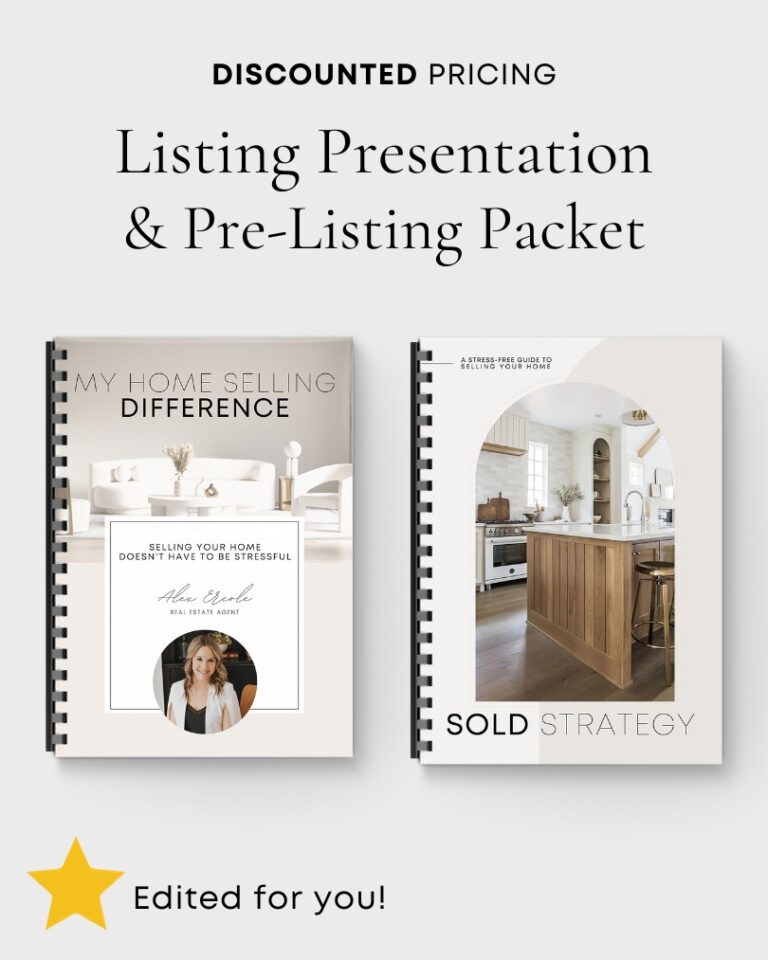 Realtor Listing Presentation & pre-listing packet custom edited for you - by Blink Marketing Agency