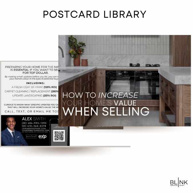 Postcard library for local lead gen and realtor farming - all done for you and ready to send!