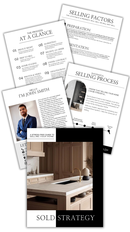 Printable presenations for real estate agents by Blink Marketing Agency - One of our many membership perks. Listing presentation, buyer presentation, FSBO, new construction guide, home staging guide and SO much more