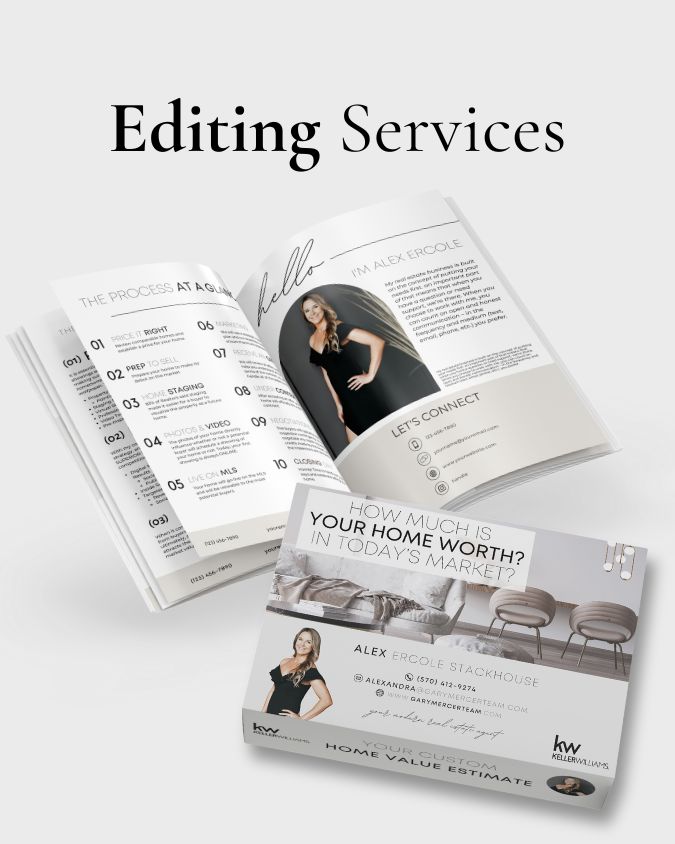 Presentation Editing Services for Realtor Listing Presentation, Seller Guide, Buyer Guide by Blink Marketing Agency