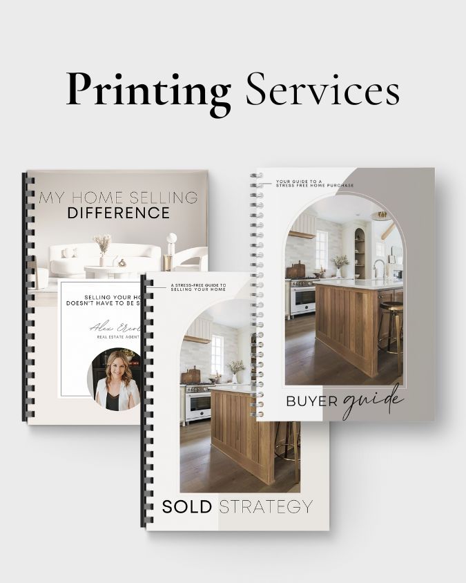 Presentation Printing Services for Realtor Listing Presentation, Seller Guide, Buyer Guide by Blink Marketing Agency