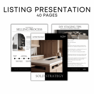 Realtor listing presentation, buyers guide, home staging guide, CMA, downsizing guide, relocation guide, new construction guide, etc