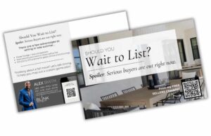 Realtor postcard for farming and clients by Blink Marketing