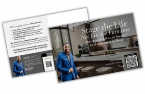 Realtor postcard for farming and clients by Blink Marketing