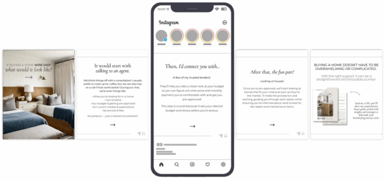Realtor social media, customized and branded by the best real estate marketing company, Blink Marketing for realtors